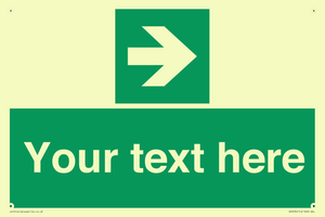 Custom Arrow Right Sign